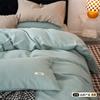 Classe A waffle conjunto de quatro peças baby-grade 60 Algodão lençol de cama de cor sólida capa de colcha de algodão puro luxo leve roupa de cama de alta qualidade