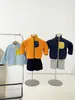 Valle del Viento 2026 Otoño Nuevo Estilo Coreano Moda Chaqueta de Bloques de Color para Niños Versátil para Niños y Niñas Cálida Ropa Interior Superior