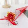 Regalo para el Día de la Madre, Antorcha de Flor de Papel Dorado, Rosa Individual, Flor Eterna, Regalo de Cumpleaños, Actividad de Empresa, Regalo Creativo