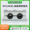 Sfgjm(B)-Abrazadera de Tubería de Acero Resistente a Golpes Doble Agujero Abrazadera de Tubería de Acero Abrazadera de Tubería de Doble Tornillo Abrazadera de Tubería de Goma Absorbente de Choques