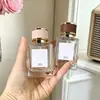 Botella de Perfume de Vidrio de Alta Gama 30ml 50ml Botella con Atomizador Reutilizable Rellenable Exquisita Botella de Fragancia Portátil con Tapa de Madera