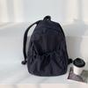 Mochila de nailon simple Mochila para mujer Verano Estilo coreano Para ir al trabajo Gran capacidad Ligera Bolsa escolar para estudiantes Ligera Para ir al trabajo