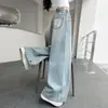 Jeans de Pierna Ancha para Niñas 2026 Nuevo Estilo Primavera/Otoño Niños Grandes Rectos Sueltos Pantalones para Niños Estilo Otoño Pantalones Banana Modernos