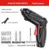 Chave de fenda elétrica recarregável doméstica mini furadeira elétrica automática pequena chave de fenda chave de fenda chave de fenda