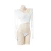 Lingerie Sexy com Decote em V Profundo Vazado, Suéter de Tricô de Gola Alta, Shorts Sedutores Apaixonantes sem Costas, Conjunto de Duas Peças