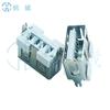 Conector USB 2.0A hembra enchufe vertical alta corriente 180 grados vertical enchufe directo DIP cuerpo corto 10.0mm borde recto pegamento blanco