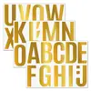 Pegatinas de letras de 4 pulgadas para estampado en caliente transfronterizo para coches, paredes, exposiciones, escuelas y jardines de infancia, letras grandes para manualidades