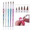 15 Canetas de Nail Art Atacado Ferramentas de Nail Art Caneta com Ponta Dupla Caneta de Linha para Fototerapia Caneta de Escultura Conjunto de Pincéis para Pintura