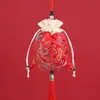 Bolsita de Sachet de Fragancia Portátil de Verano Estilo Antiguo, Cuadrada de Satén de Seda para Coche, Accesorio Hanfu, Bolsita Vacía, Bolsa de Brocado