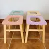 Silla de tocador de madera maciza para ancianos, Taburete de tocador de madera para mujeres embarazadas, Silla de inodoro portátil simple para uso en el hogar por ancianos
