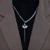 Cadena de Suéter Nueva Otoño e Invierno 2025 para Mujer, Versátil Diseño de Nicho Collar de Trébol de Cuatro Hojas, Cadena Larga para Sudadera
