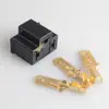Um conjunto completo de suporte de lâmpada de farol de carro H4 conector macho e fêmea soquete modificado plugue de lâmpada de alta temperatura