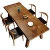 Mesa de comedor y silla de madera maciza estilo americano Yangren, mesa de comedor rectangular para apartamento pequeño, mesa de comedor para restaurante B&amp;B.
