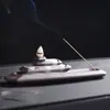 Artesanía de inciensario de arena púrpura de flujo inverso transfronterizo Decoración Incensario cuadrado creativo de línea Incensario de doble uso de flujo inverso