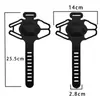 Soporte de Correa para Teléfono Móvil de Bicicleta Horizontal Liberación Rápida Manillar de Bicicleta de Carretera Bicicleta de Montaña Universal Silicona Soporte para Teléfono Móvil