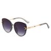 Punto directo de fábrica 6066 Gafas de sol de moda europea y americana para dama al por mayor, montura grande ojo de gato, gafas de sol de moda