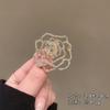 Novo nicho retro broche de camélia de alta qualidade requintado luz luxo rosa pino elegante terno acessórios fixos