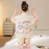 Seda de Hielo 2025 Pijama Nuevo para Niñas Verano Corto Delgado Niñas Niños Grandes Kuromi Ropa para el Hogar Estilo Fresco de Verano