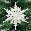 Arranjo de Decoração de Natal Flocos de Neve Pingentes de Árvore de Natal 12cm Flocos de Neve Suprimentos de Natal Flocos de Neve Estéreo em Estoque