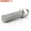 Acessórios para Equipamentos Industriais de Esterilização e Purificação de Gases e Líquidos Elemento Filtrante Sinterizado 500 Malhas Rosca Externa Cabeça de Filtro de Nitrogênio
