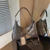 Bolso tote de cadena con cordón estilo coreano de gran capacidad para mujer, nuevo 2026, versátil, casual, para el trabajo, suave, de hombro, cruzado