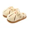 Lindas Pantuflas de Algodón con Estampado de Leopardo y Huella de Gato para Otoño e Invierno, Forro Suave de Felpa, Antideslizantes Cómodas para el Hogar, Pantuflas de Piel para Mujer