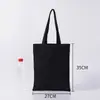 Bolsa de lona em branco para atacado transfronteiriço da Amazon, logotipo imprimível para publicidade, bolsa de algodão para carregar na mão DIY, pintada à mão