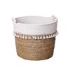 Cesta de Almacenamiento de Pajitas Personalizada, Tejida a Mano con Juncos Empalmados, Cubo Abrazador Tejido, Macetero, Cubierta Decorativa, Cesta de Almacenamiento