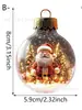 Llavero acrílico para coche con colgante de Papá Noel navideño transfronterizo, regalo de invierno