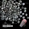 Celebridad de Internet Joyería para Uñas Grande Super Brillante Color Luz Forma Especial Fondo Puntiagudo Taladro Blanco Zirconia 5A Taladro Acumulativo Decoración para Uñas Taladro