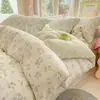 Juego de ropa de cama de cuatro piezas 100% algodón, algodón puro, nuevo estilo 2026, diseño fresco y sencillo, adecuado para habitaciones de estudiantes, incluye sábana bajera y funda de edredón, juego de tres piezas, para todas las estaciones