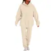 Traje Sudadera con Capucha de Color Puro para Hombre Primavera y Otoño 2023 Traje de Dos Piezas Deportivo Casual de Moda