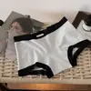 Ropa Interior para Mujer, Algodón Puro, Antibacteriano, Entrepierna de Algodón, Estilo Nuevo, Serie Gris, Cintura Media para Mujer, Sin Costuras, Cubre Cadera, Boxer Deportivo