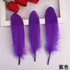 Yiwu pena de ganso tingimento flutuante grande flutuante crianças decoração DIY material acessórios para máscara cor branca
