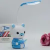 Luz de Noche LED Triple Lámpara de Escritorio Creativa Protección Ocular Dibujos Animados Lámpara de Mesita de Noche Lámpara de Alimentación Delfín Papelería Boutique Regalo