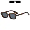 Nuevas Gafas de Sol Cuadradas Tachonadas de Marco Pequeño Estilo Europeo y Americano Estilo Influencer Moda Callejera Gafas Unisex de Moda