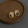 Pendientes vintage de ojo de tigre Maillard para mujer, hechos a mano, de estilo francés, ligeros, de lujo, combinables, de alta gama.