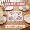 Lenço de Papel com Estampa de Rosa Retrô para Uso Doméstico, Festa, Banquete, Restaurante, Decoração Comercial, Guardanapos de Papel Descartáveis para Refeição