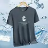 Camiseta de Manga Corta para Hombre, Nueva Holgada de Cuello Redondo Estampada de Media Manga Moderna de Verano Casual Versátil Camisa Básica Juvenil