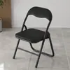 Taburete simple con respaldo, silla plegable para el hogar, taburete plegable portátil, silla de entrenamiento y conferencia, silla de comedor, silla de oficina para dormitorio