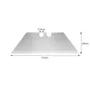 Fábrica Xirui Lâmina Trapezoidal Personalizada Lâmina de Corte Industrial Lâmina de Formato Especial Faca de Corte Espessada Lâmina Preta Afiada Lâmina