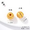 Accesorios DIY de Oro de Arena Vietnamita Tradicional Cuentas Barril de Mantra de Seis Caracteres Color Esmalte Cuentas de la Fortuna Pulsera Cuentas Espaciadoras Accesorios