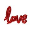 Balão Grande de Amor Escrito à Mão de 40 polegadas Balão de Folha de Alumínio Desenho Animado Decoração de Casamento Balões de Letras Conectadas