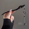 Nuevo Pasador de Estilo Chino con un Toque Vintage, Pasador de Madera Negra de Alta Gama para Mujer, Accesorio para el Cabello con Borla, Palillo para el Cabello, Nuevo Modelo 2026