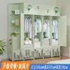 Guarda-roupa DIY simples para armazenamento de quarto, armário infantil montado de plástico, estante de armazenamento combinada minimalista, armazenamento dobrável