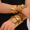 Pulseira de Aço Inoxidável Estilo Ins Europeu e Americano Banhada a Ouro 18K Pulseira Aberta Sem Desbotamento Pulseira de Aço Titânio Pulseira de Alta Qualidade Feminina