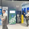 Máquina expendedora de proteína en polvo con 9 compartimentos para polvo, gran capacidad, mezcla independiente, máquina inteligente para batidos de proteínas con sistema de membresía