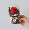 Mini Buquê de Bolso Rosa Girassol Presente de Aniversário para Namorada Melhor Amiga Casal Lembrança Presente 520
