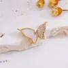 Acessórios para Joias DIY Pingente de Colar Borboleta Dinâmica Zircônia Micro-Incrustada Banho de Ouro 18K Color-Preserving Acessórios para Colar Pulseira