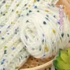 Bufanda de Hilo de Frijol Arcoíris Multicolor, Hilo para Tejer, Mismo Estilo que las Celebridades de Internet, Tejida a Mano, Mohair, Islandia, Unisex, Estilo Pareja